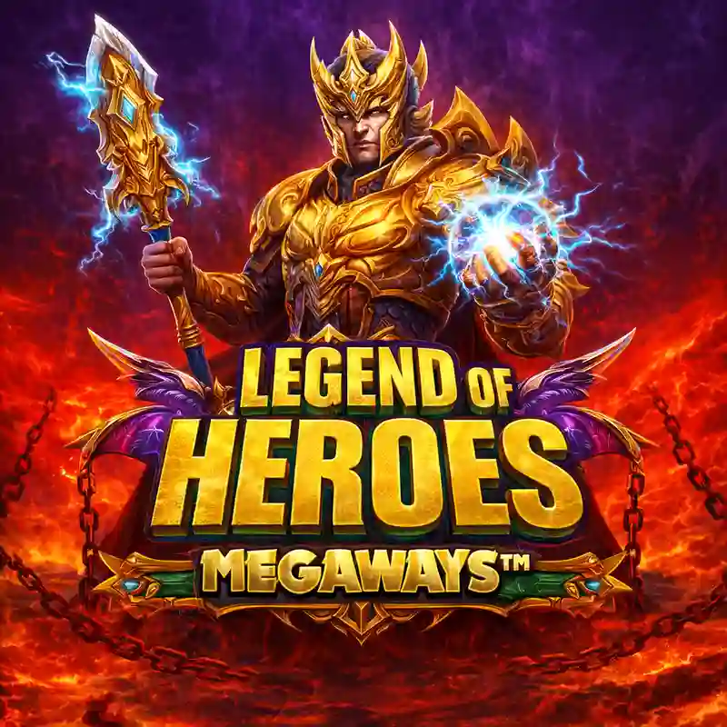 Legend of Heroes Megaways slot game interface